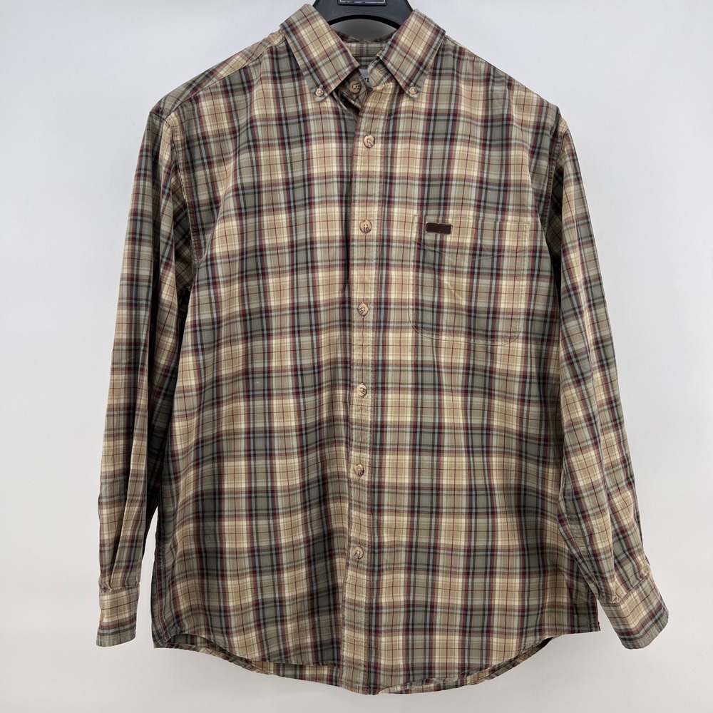 Y2K Vintage 05 Carhartt Men's Plaid Long Sleeve Button Down Shirt M S130PTN